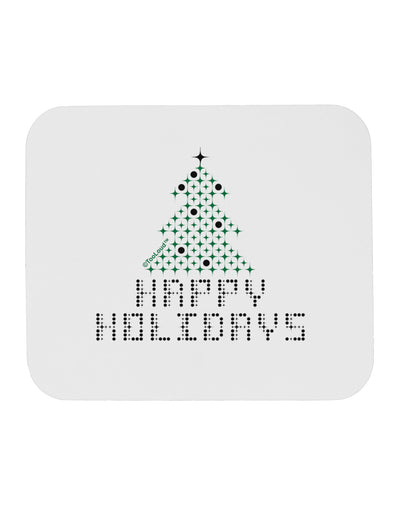 Happy Holidays Sparkles Mousepad-TooLoud-White-Davson Sales