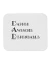 DAD - Acronym Mousepad by TooLoud-TooLoud-White-Davson Sales