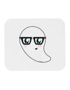 Cute Nerd Ghost Halloween Mousepad-TooLoud-White-Davson Sales