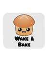 Wake and Bake Cute Roll Mousepad-TooLoud-White-Davson Sales