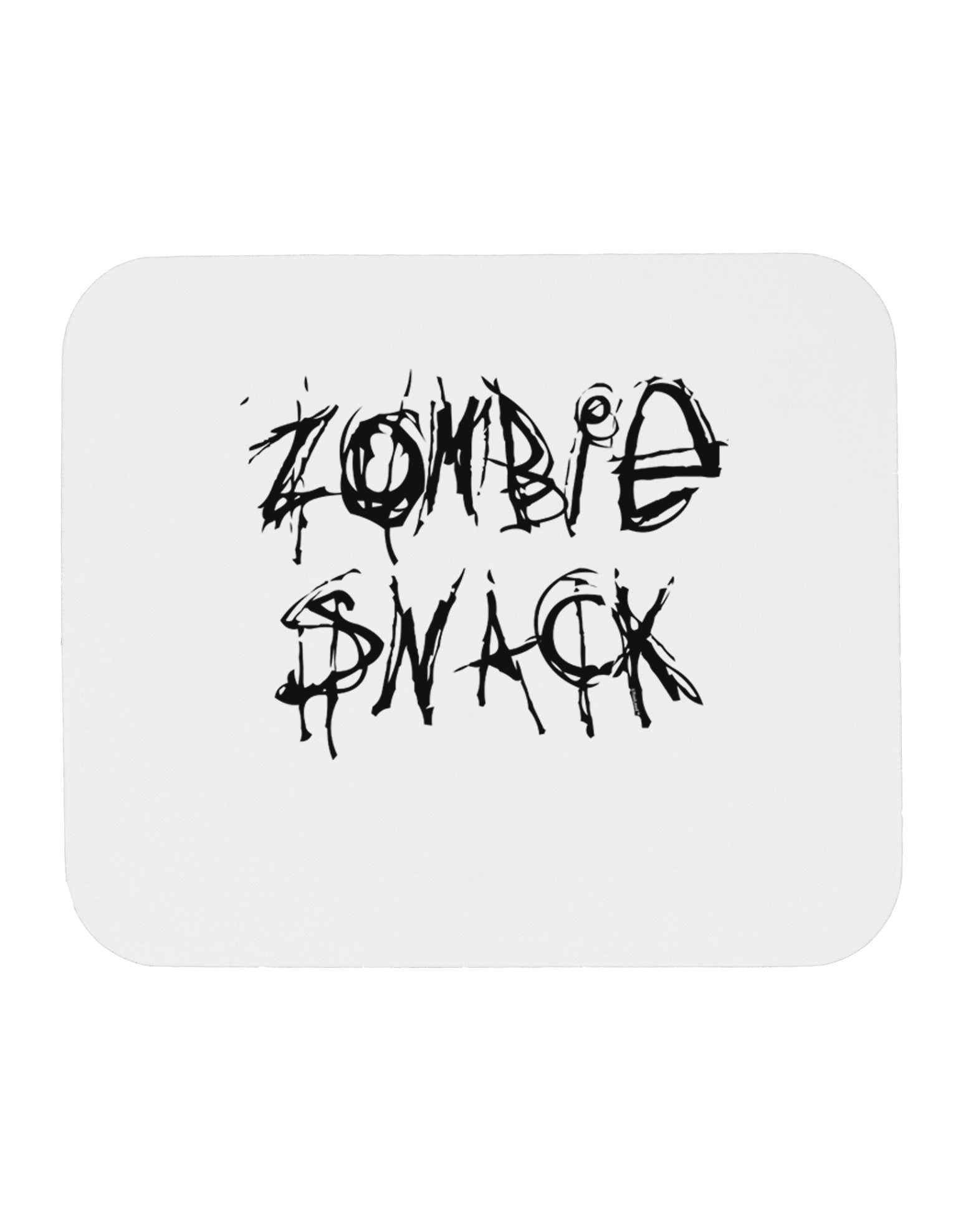 Zombie Snack - Zombie Apocalypse Mousepad-TooLoud-White-Davson Sales