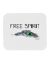 Graphic Feather Design - Free Spirit Mousepad by TooLoud-TooLoud-White-Davson Sales