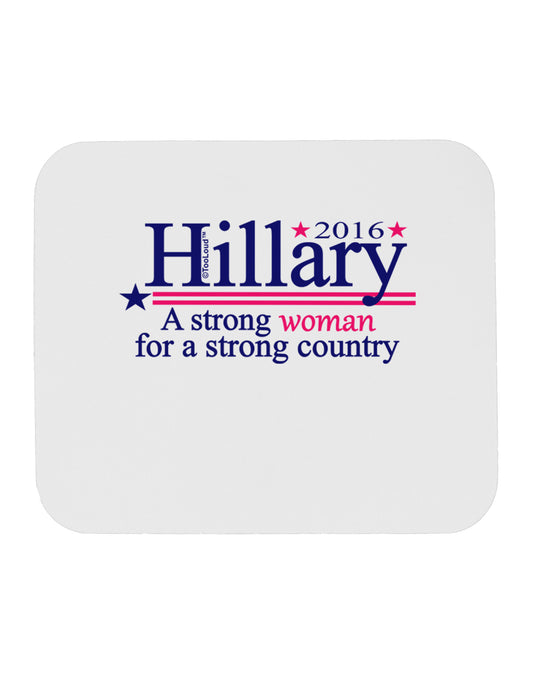 Hillary A Strong Woman Mousepad-TooLoud-White-Davson Sales