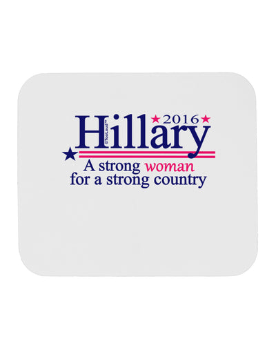 Hillary A Strong Woman Mousepad-TooLoud-White-Davson Sales