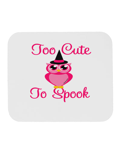 Owl Too Cute Pink Mousepad-TooLoud-White-Davson Sales