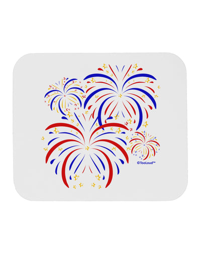 Patriotic Fireworks with Bursting Stars Mousepad by TooLoud-TooLoud-White-Davson Sales