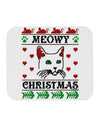 Meowy Christmas Cat Knit Look Mousepad by TooLoud-TooLoud-White-Davson Sales