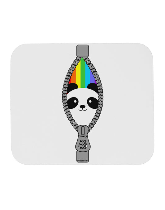 Rainbow Panda Peeking Out of Zipper Mousepad by TooLoud-TooLoud-White-Davson Sales