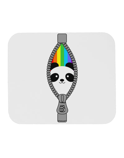 Rainbow Panda Peeking Out of Zipper Mousepad by TooLoud-TooLoud-White-Davson Sales