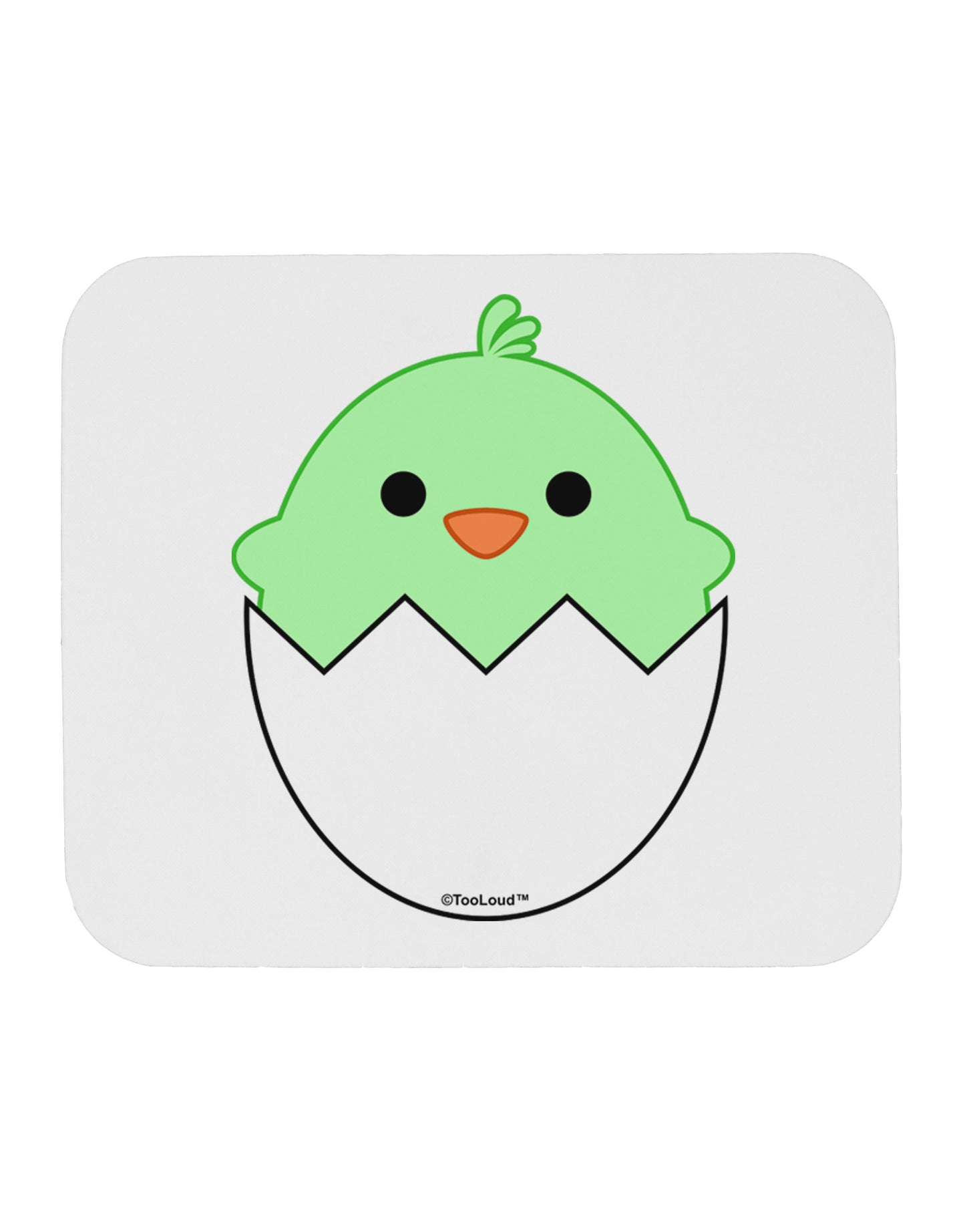 Cute Hatching Chick - Green Mousepad by TooLoud-TooLoud-White-Davson Sales