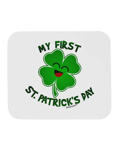 My First St. Patrick's Day Mousepad-TooLoud-White-Davson Sales