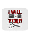 I Will Ctrl X You Mousepad-TooLoud-White-Davson Sales