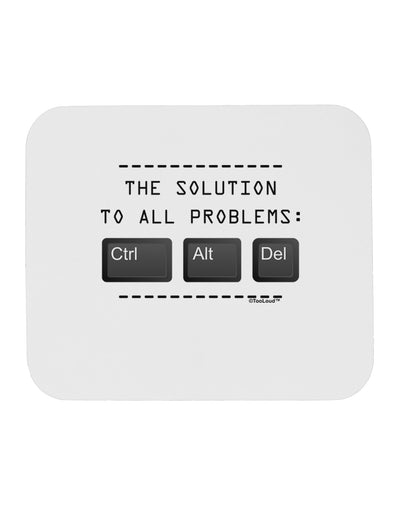 The Solution - Ctrl Alt Del Mousepad-TooLoud-White-Davson Sales