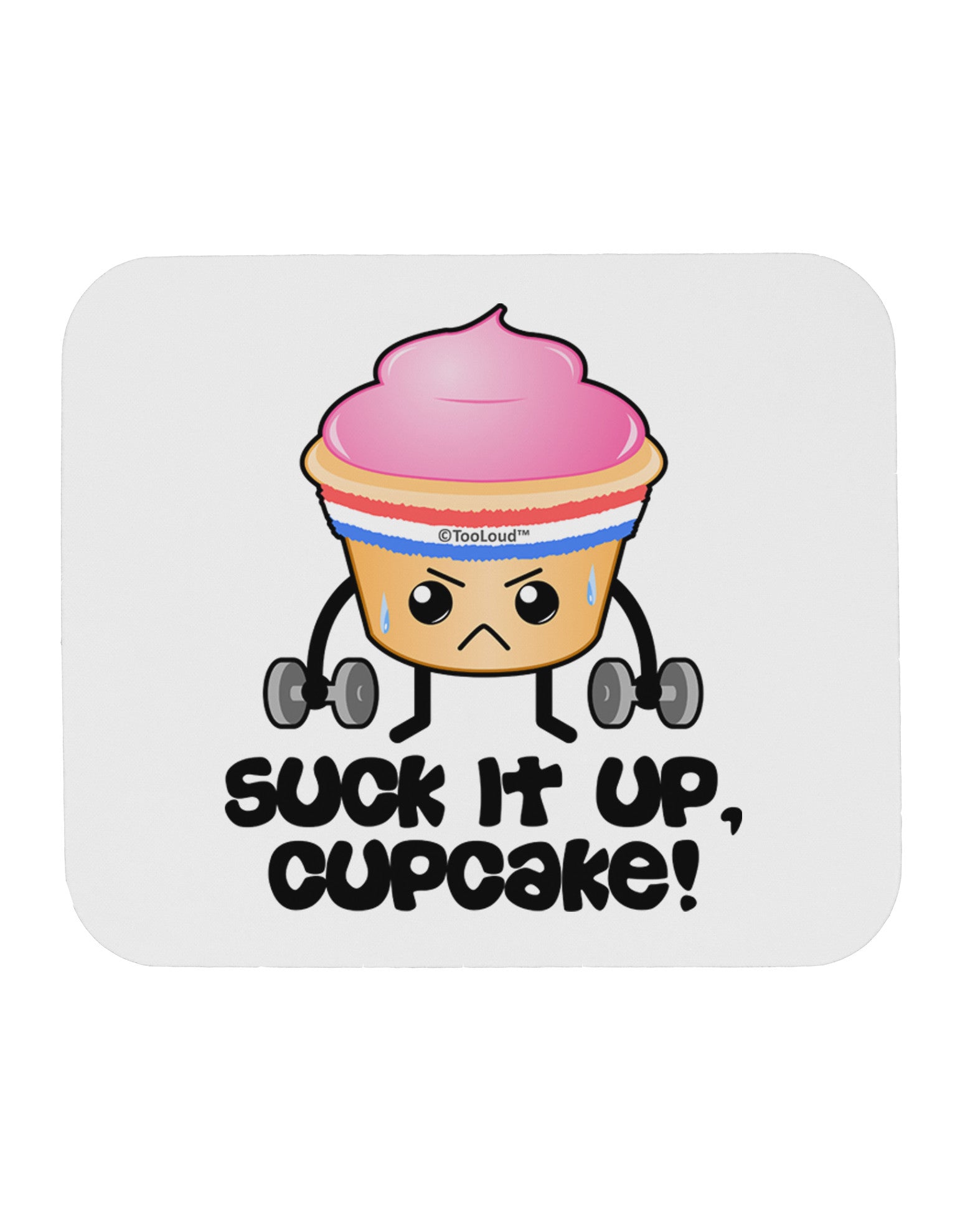 Suck It Up Cupcake Design Mousepad by TooLoud-TooLoud-White-Davson Sales