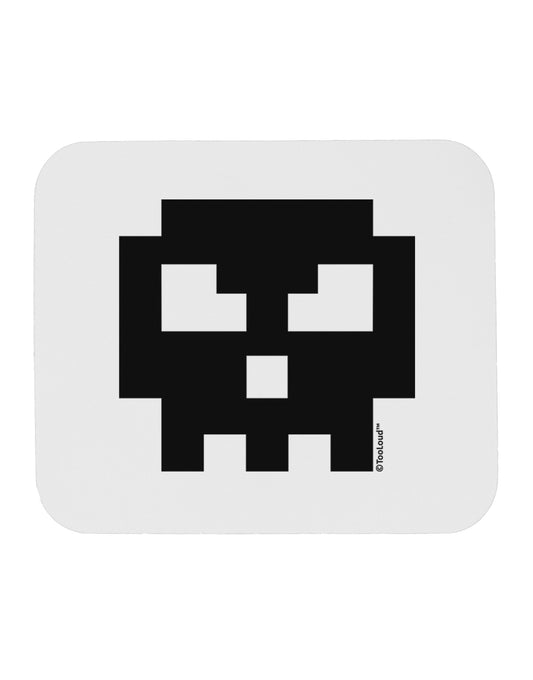 Retro 8-Bit Skull Mousepad-TooLoud-White-Davson Sales