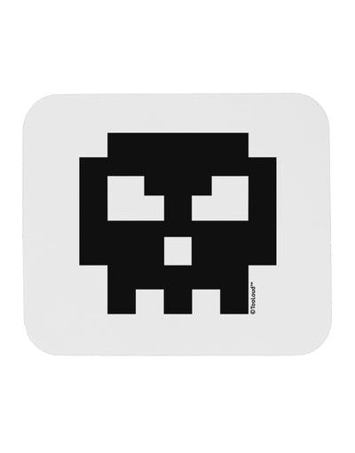 Retro 8-Bit Skull Mousepad-TooLoud-White-Davson Sales