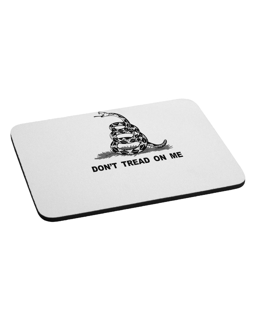 Subdued Don't Tread On Me Gadsden Flag Rattlesnake Mousepad-TooLoud-White-Davson Sales