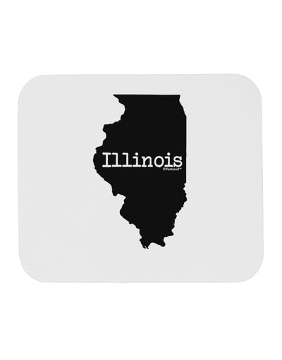 Illinois - United States Shape Mousepad-TooLoud-White-Davson Sales