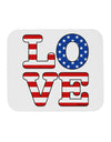 American Love Design Mousepad by TooLoud-TooLoud-White-Davson Sales