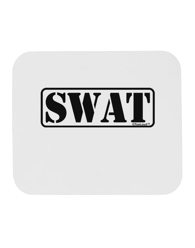 SWAT Team Logo - Text #2 Mousepad by TooLoud-TooLoud-White-Davson Sales