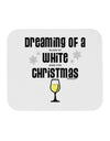 White Wine For Christmas Mousepad-TooLoud-White-Davson Sales