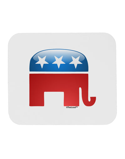 Republican Bubble Symbol Mousepad-TooLoud-White-Davson Sales