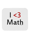 I Heart Math Mousepad by TooLoud-TooLoud-White-Davson Sales