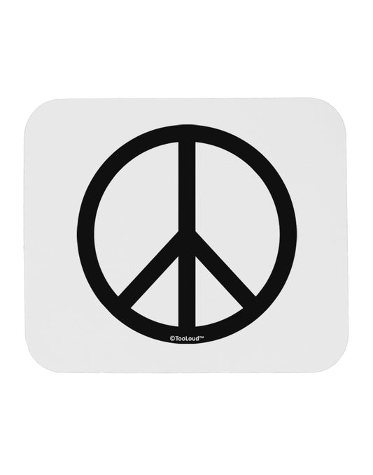 Peace Sign Symbol Mousepad-TooLoud-White-Davson Sales