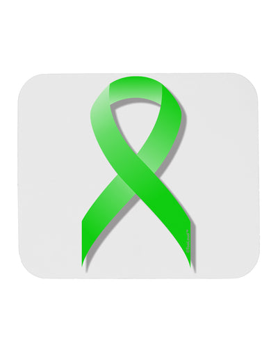 Lyme Disease Awareness Ribbon - Lime Green Mousepad-TooLoud-White-Davson Sales