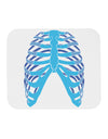 Human Blue Skeleton Bones Ribcage Mousepad-TooLoud-White-Davson Sales