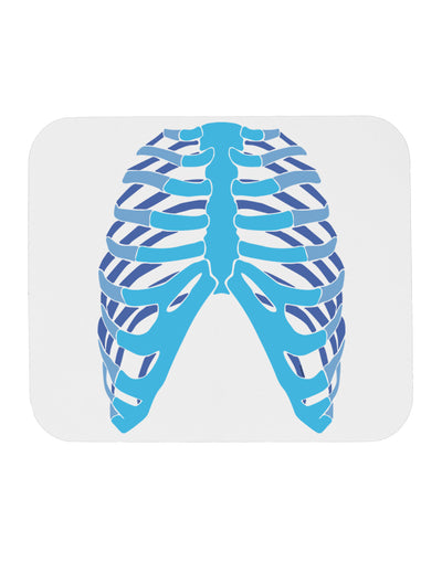 Human Blue Skeleton Bones Ribcage Mousepad-TooLoud-White-Davson Sales