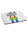 I Love My Daddies LGBT Mousepad-TooLoud-White-Davson Sales