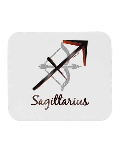 Sagittarius Symbol Mousepad-TooLoud-White-Davson Sales