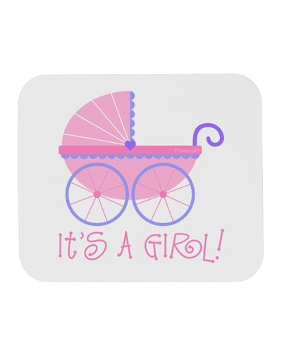 It's a Girl - Baby Carriage Mousepad-TooLoud-White-Davson Sales