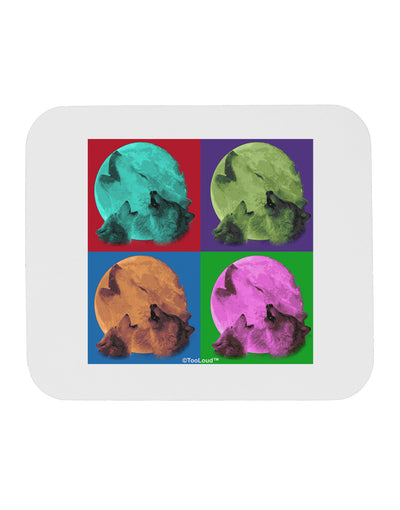 Three Wolves Howling - Pop-Art #1 Mousepad by TooLoud-TooLoud-White-Davson Sales