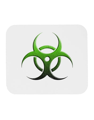 Biohazard Symbol Green Stone-Apocalypse Mousepad-TooLoud-White-Davson Sales