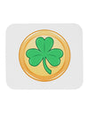 Shamrock Button Vector Design Mousepad by TooLoud-TooLoud-White-Davson Sales