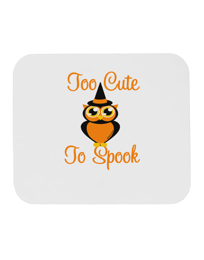 Owl Too Cute Orange Mousepad-TooLoud-White-Davson Sales