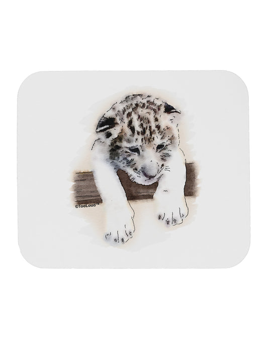 Leopard Cub Mousepad-TooLoud-White-Davson Sales