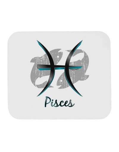 Pisces Symbol Mousepad-TooLoud-White-Davson Sales