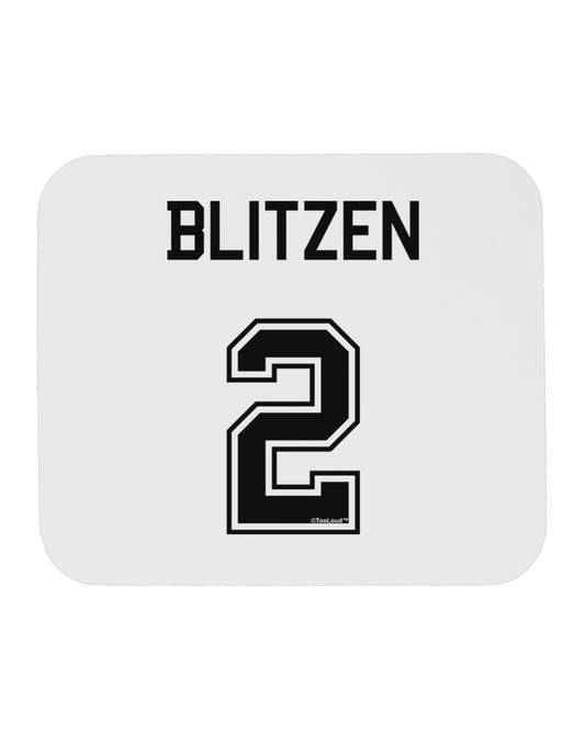 Reindeer Jersey - Blitzen 2 Mousepad-TooLoud-White-Davson Sales