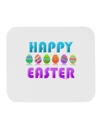 Happy Easter Decorated Eggs Mousepad-TooLoud-White-Davson Sales