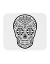 Version 10 Grayscale Day of the Dead Calavera Mousepad-TooLoud-White-Davson Sales