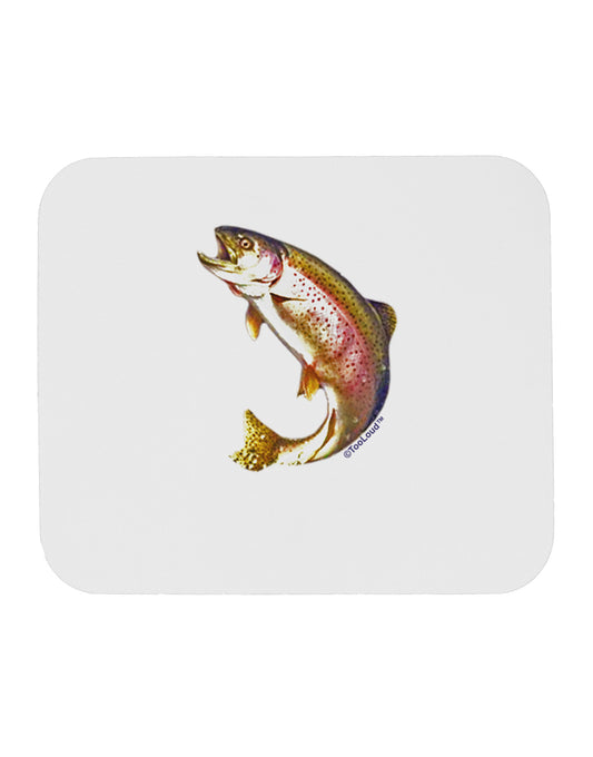 Rainbow Trout Mousepad-TooLoud-White-Davson Sales