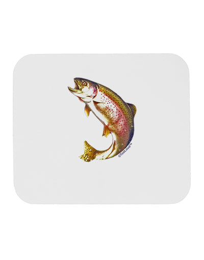 Rainbow Trout Mousepad-TooLoud-White-Davson Sales