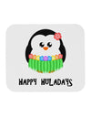 Happy Huladays Holiday Penguin - Christmas Mousepad-TooLoud-White-Davson Sales