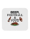 Beer Football Food Mousepad-TooLoud-White-Davson Sales