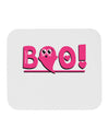 Cute Boo Text Pink Mousepad-TooLoud-White-Davson Sales