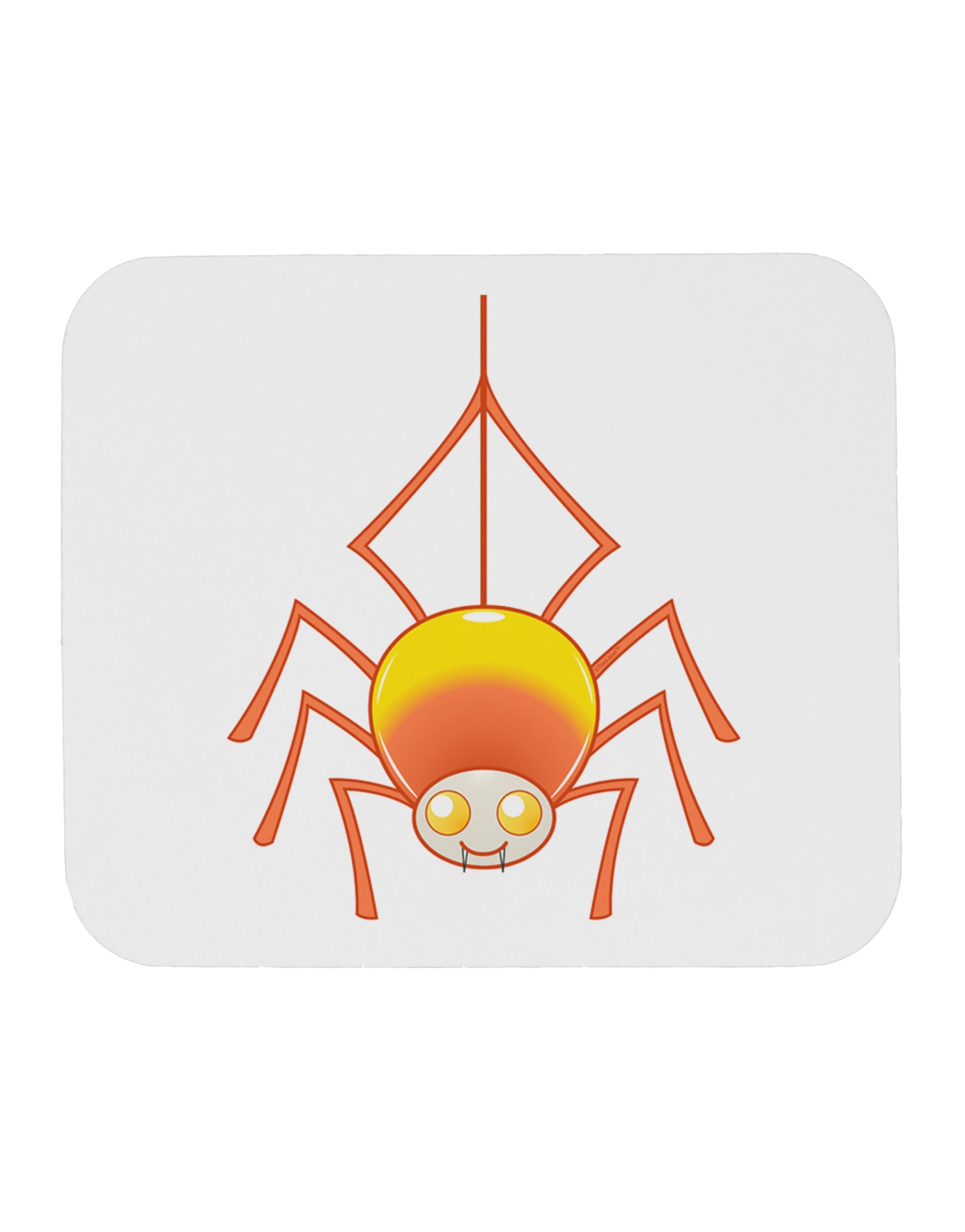 Cute Candy Corn Spider - Halloween Mousepad-TooLoud-White-Davson Sales