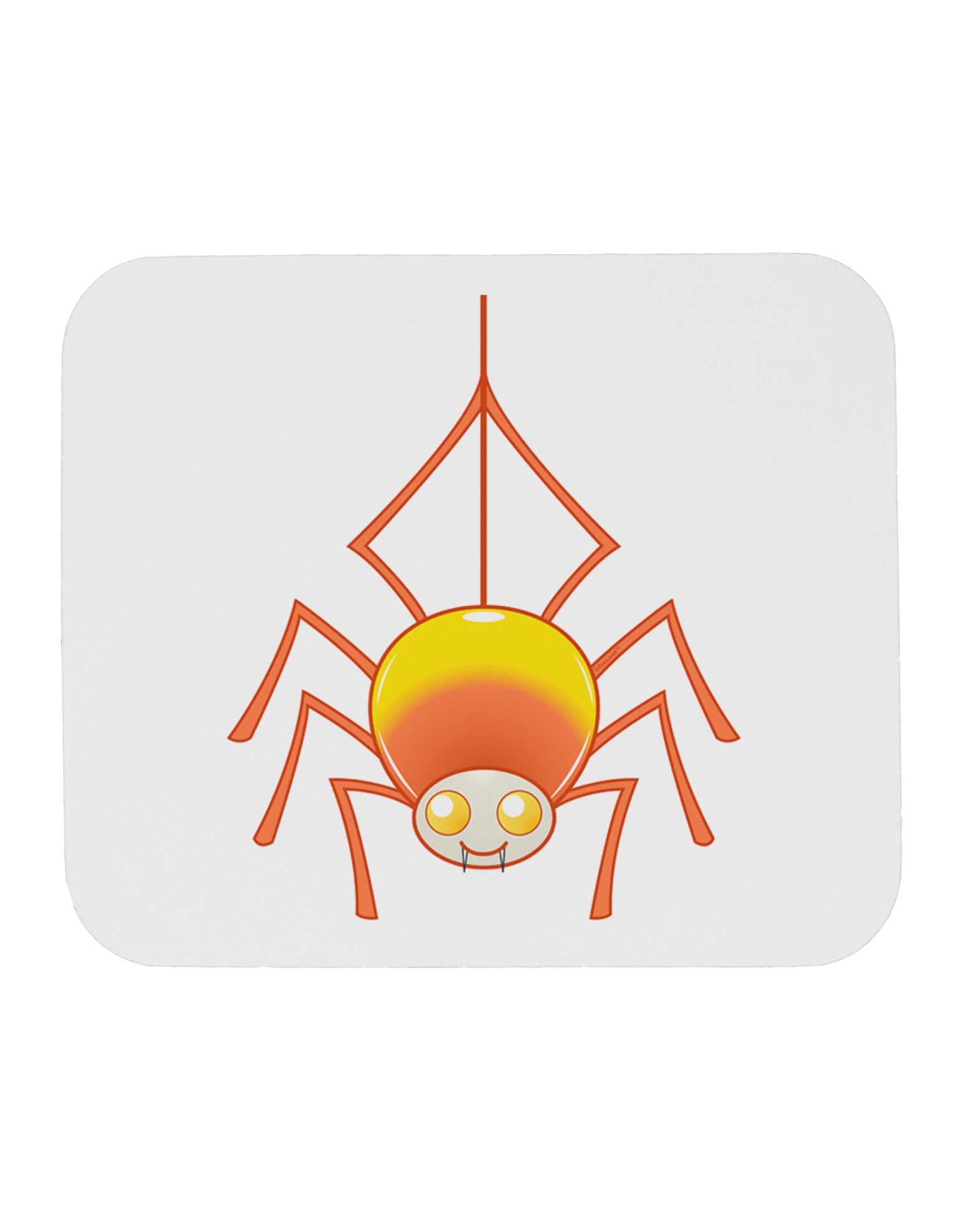 Cute Candy Corn Spider - Halloween Mousepad-TooLoud-White-Davson Sales